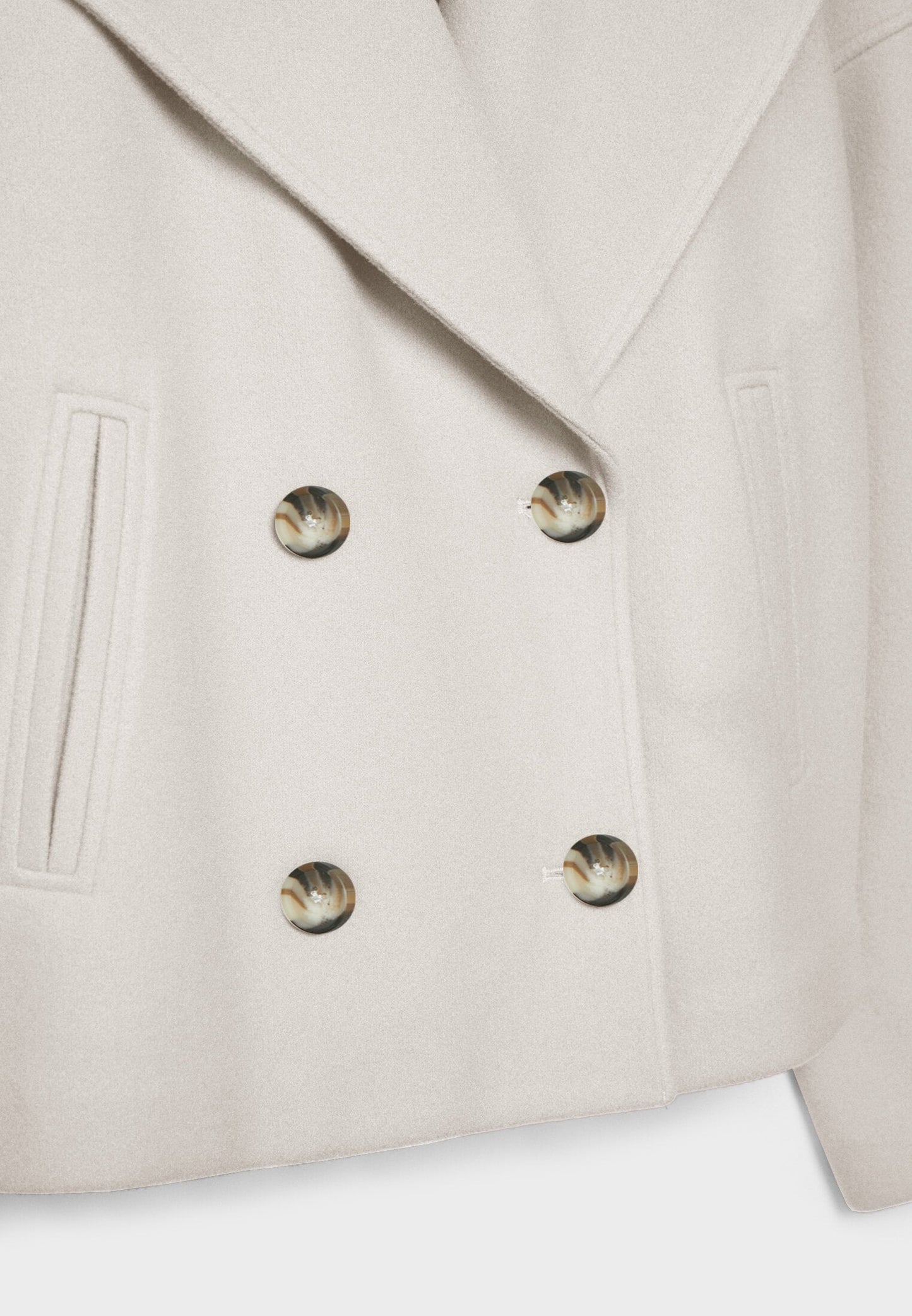 Gekürzter, gemütlicher Trenchcoat