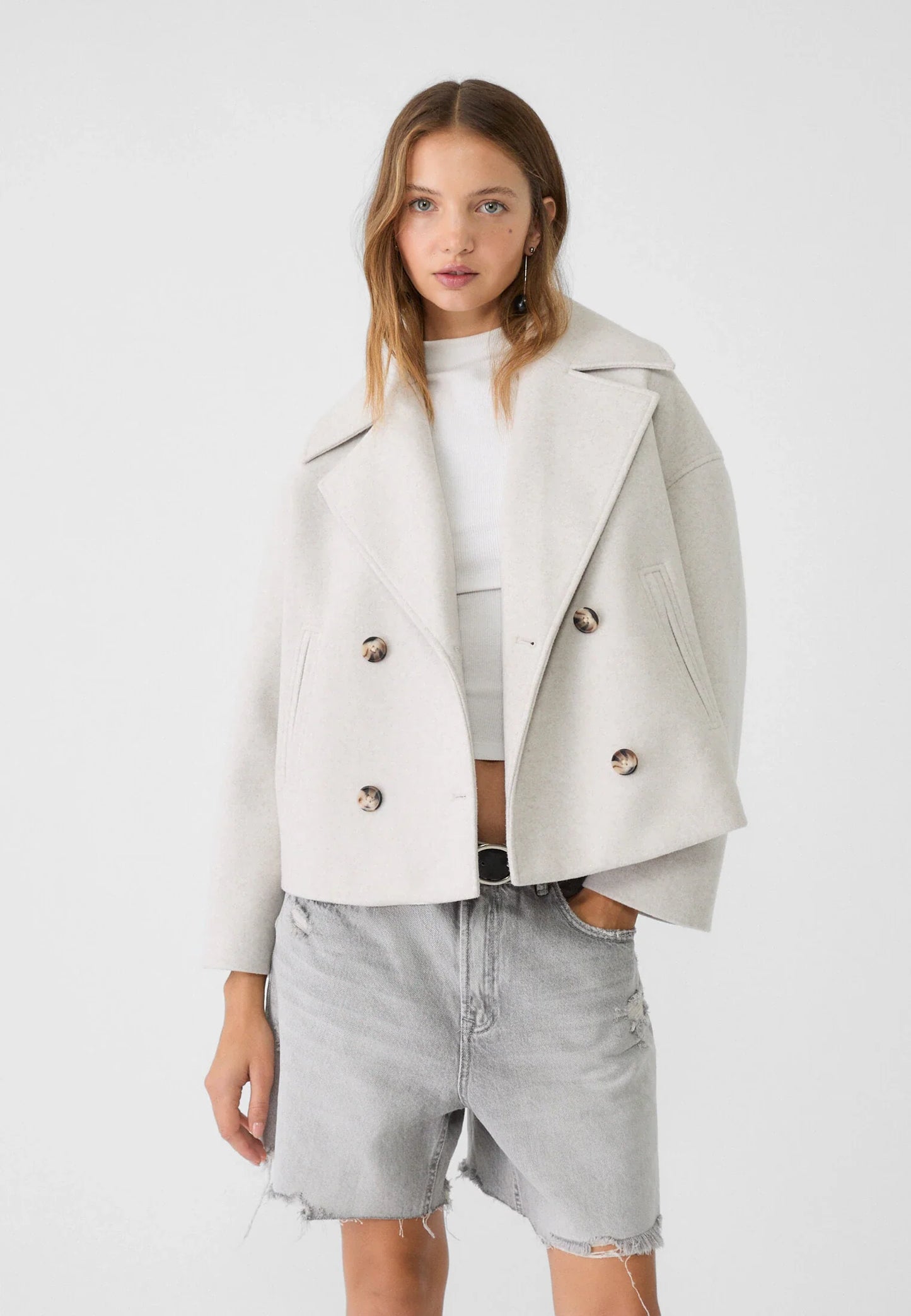 Gekürzter, gemütlicher Trenchcoat