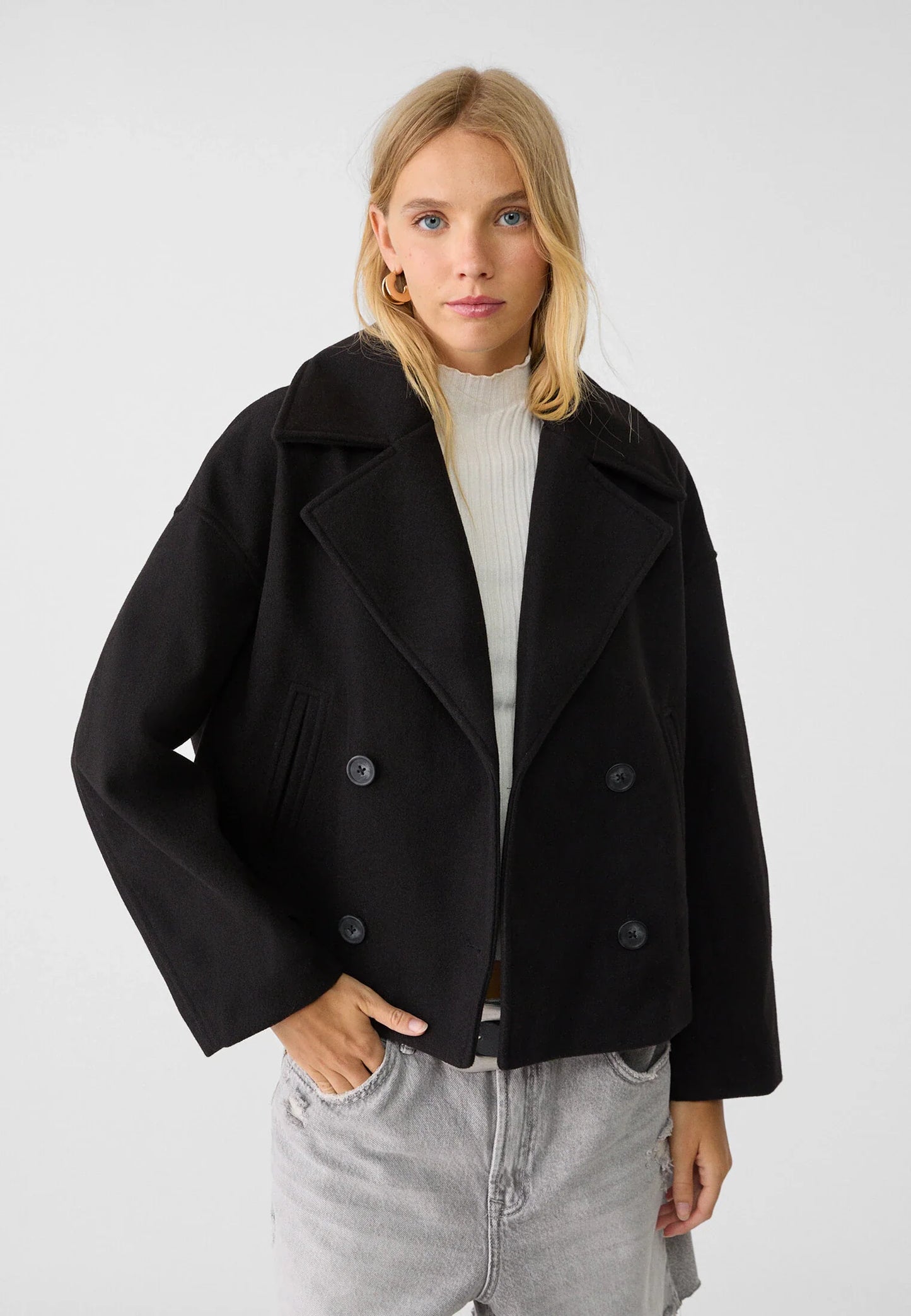 Gekürzter, gemütlicher Trenchcoat