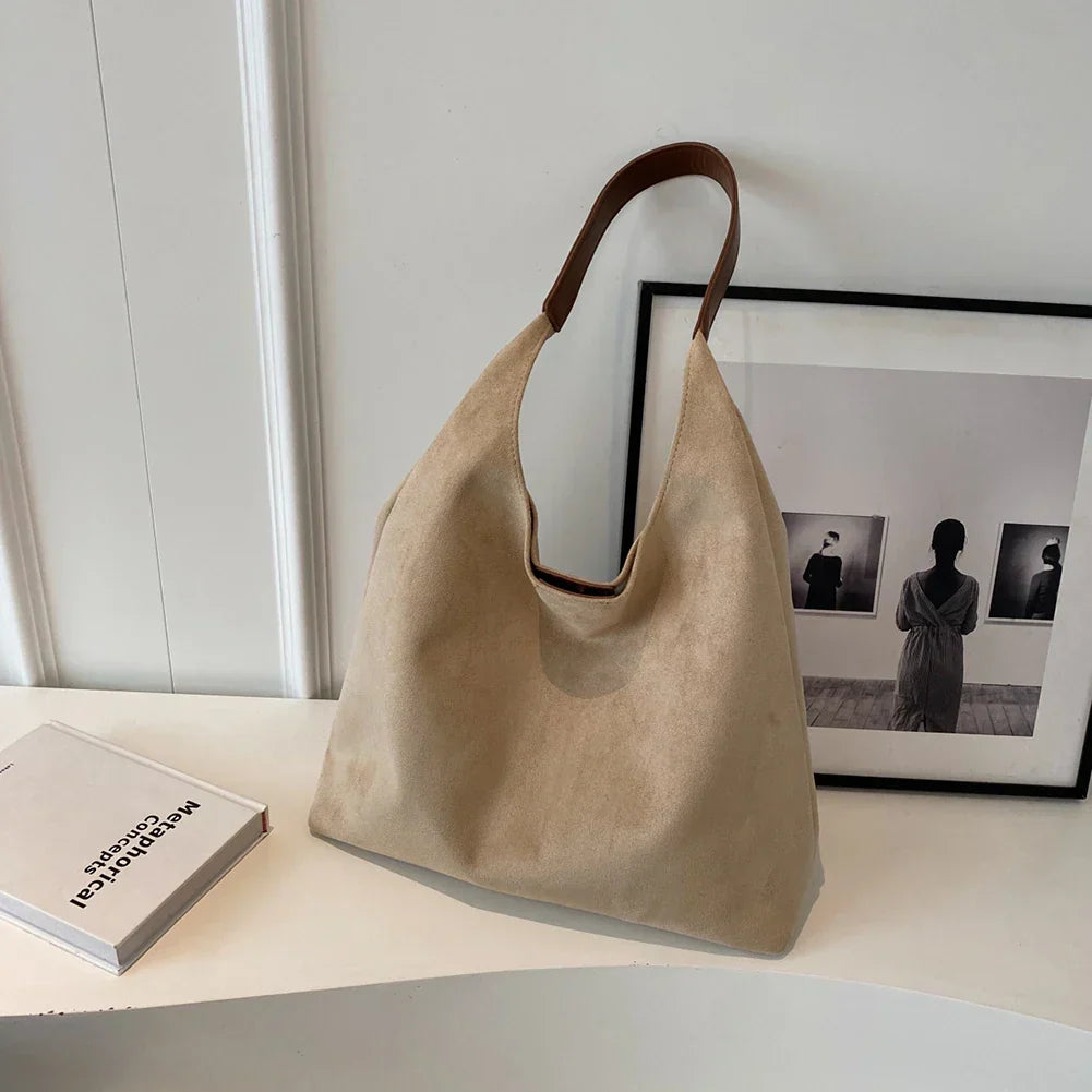 Litflare | Suede Tote Bag