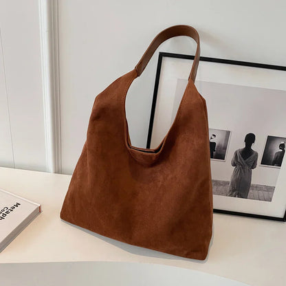 Litflare | Suede Tote Bag