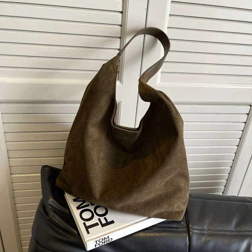 Litflare | Suede Tote Bag